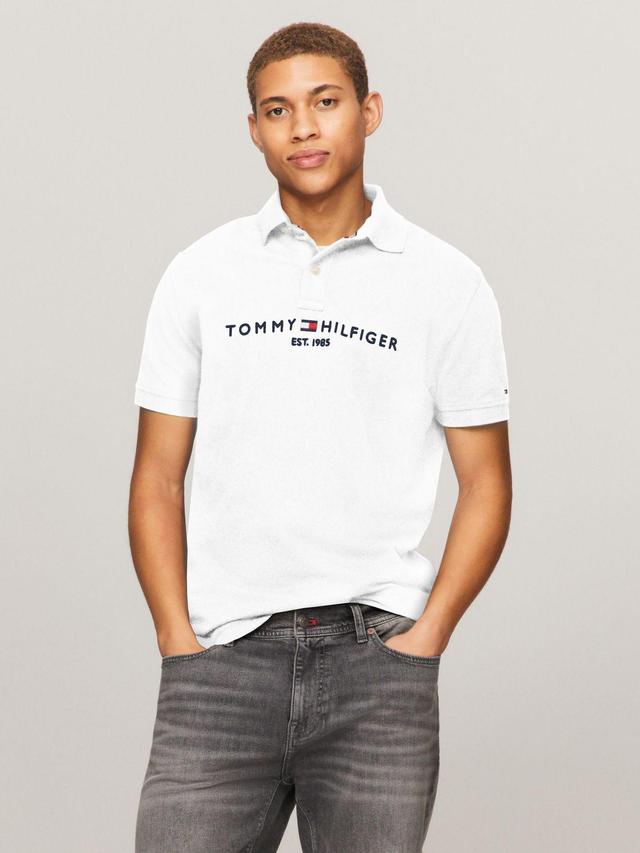 Tommy Hilfiger Men's Embroidered Tommy Graphic Regular Fit Polo Product Image