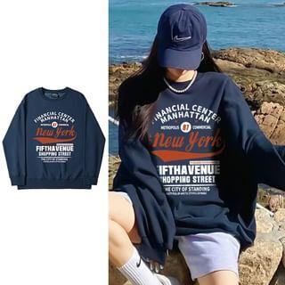 Long-Sleeve Print Sweatshirt Product Image