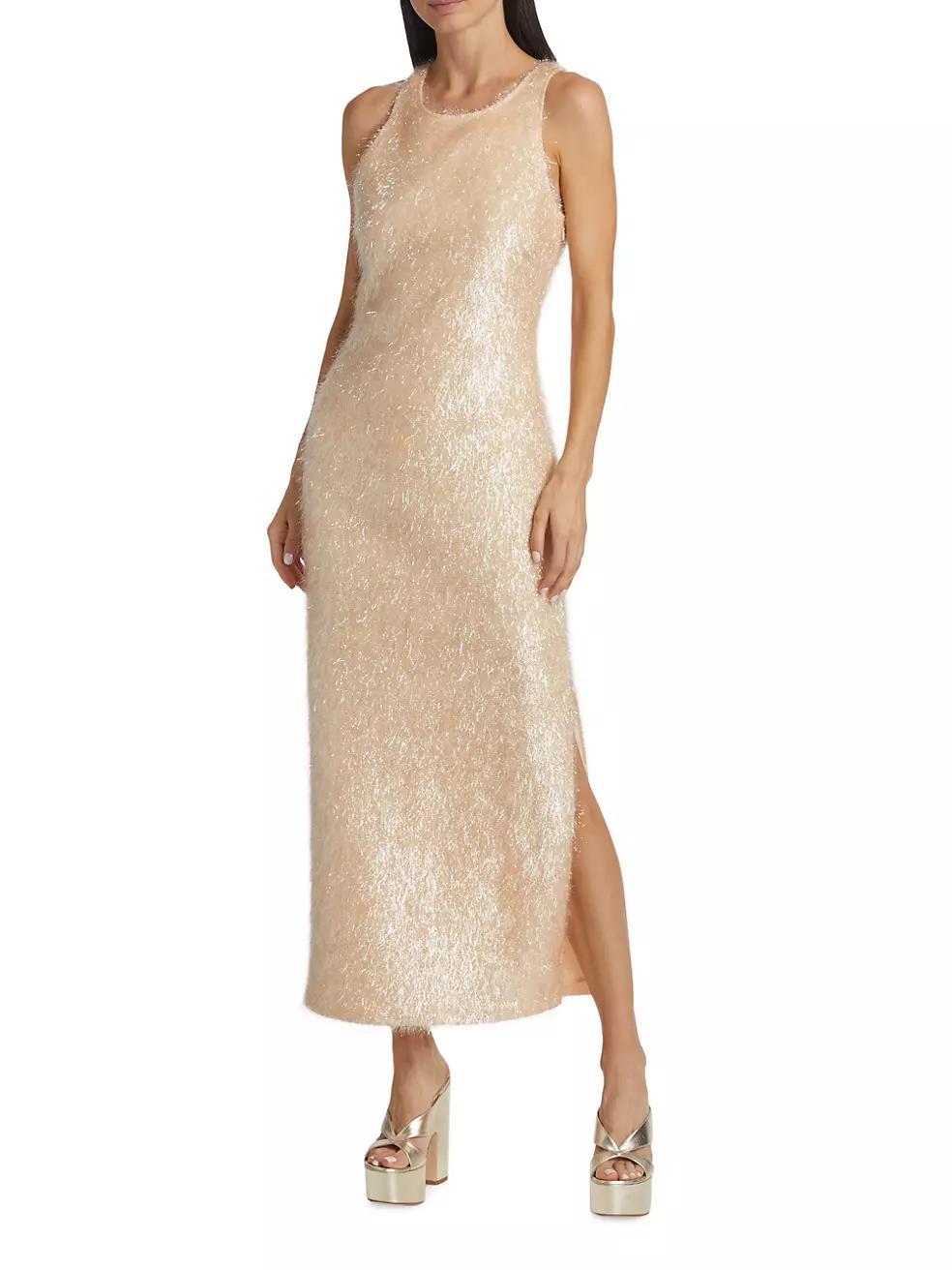 Lou Textured-Knit Sleeveless Maxi Dress Product Image