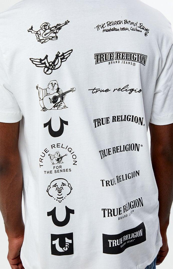 True Religion Men's Multi Logo T-Shirt Product Image