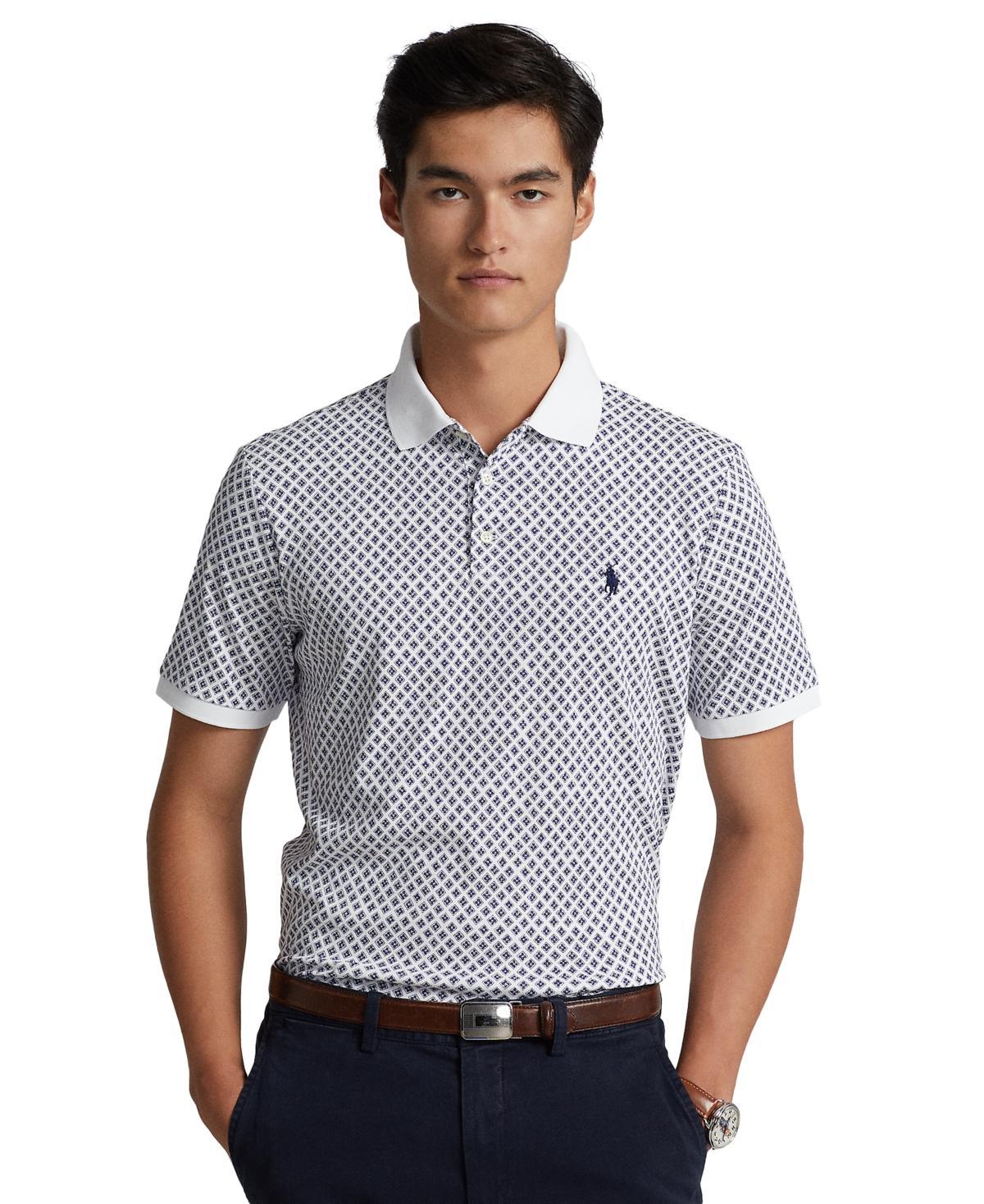 Mens Geometric Interlock Polo Shirt Product Image