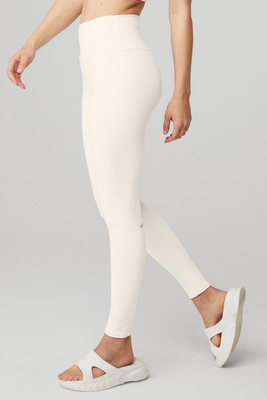 High-Waist Airbrush Legging - Ivory Product Image