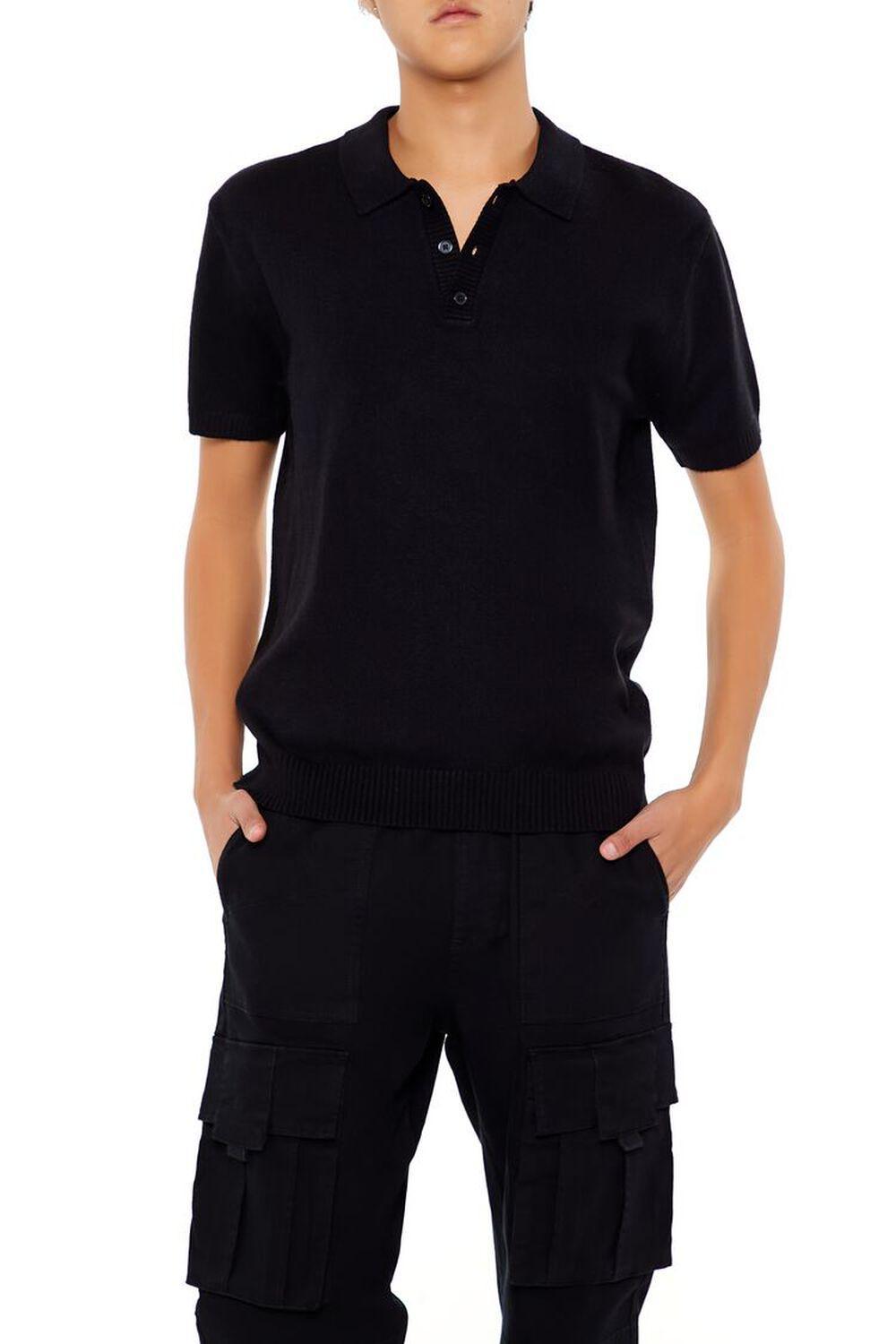 Sweater-Knit Polo Shirt | Forever 21 Product Image