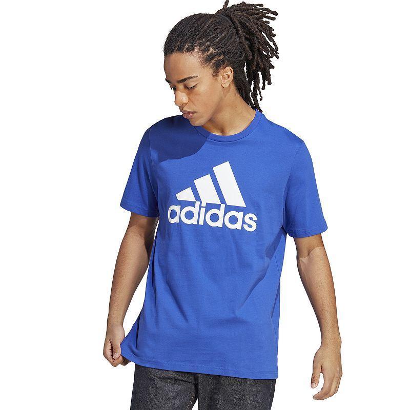 adidas Mens Tan Big Logo T-Shirt - Brown size XL Product Image