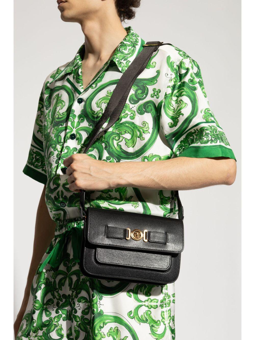 VERSACE Man Medusa Biggie Man Black Shoulder Bags Product Image