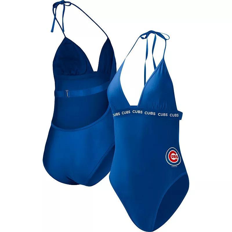 Womens G-III 4Her by Carl Banks Royal Chicago Cubs Full Count One-Piece Swimsuit Product Image