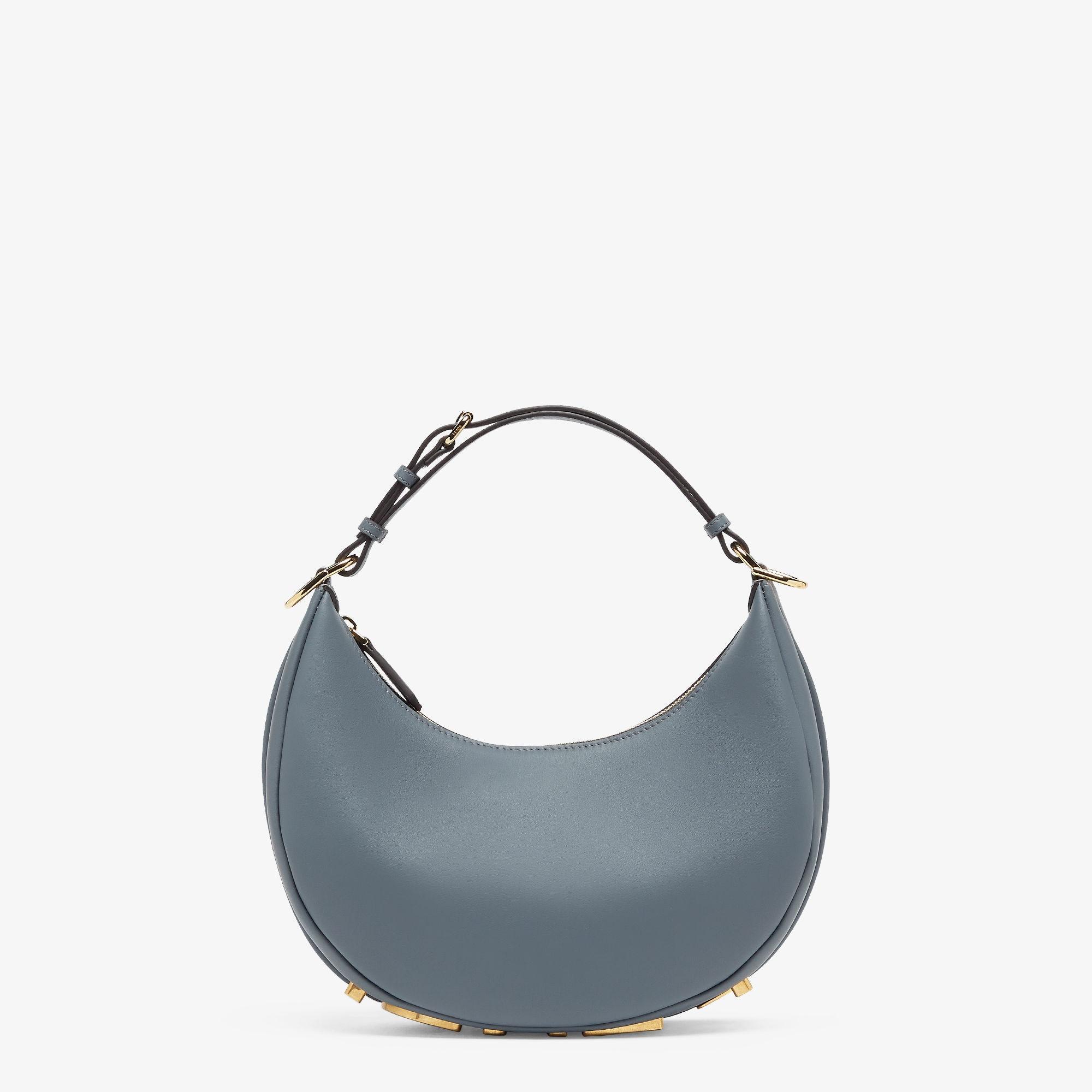 Fendigraphy SmallBlue leather bag Product Image