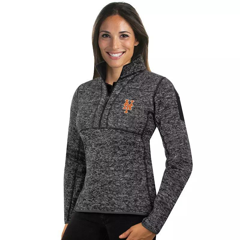 Womens Antigua New York Yankees Fortune Midweight Pullover Sweater Grey Product Image