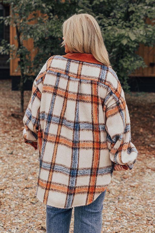 Brown Sugar Smiles Plaid Jacket Curves Product Image