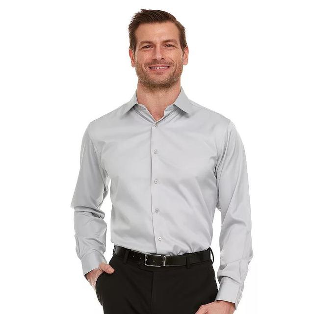 Mens Geoffrey Beene Slim-Fit Sateen Stretch Dress Shirt Product Image