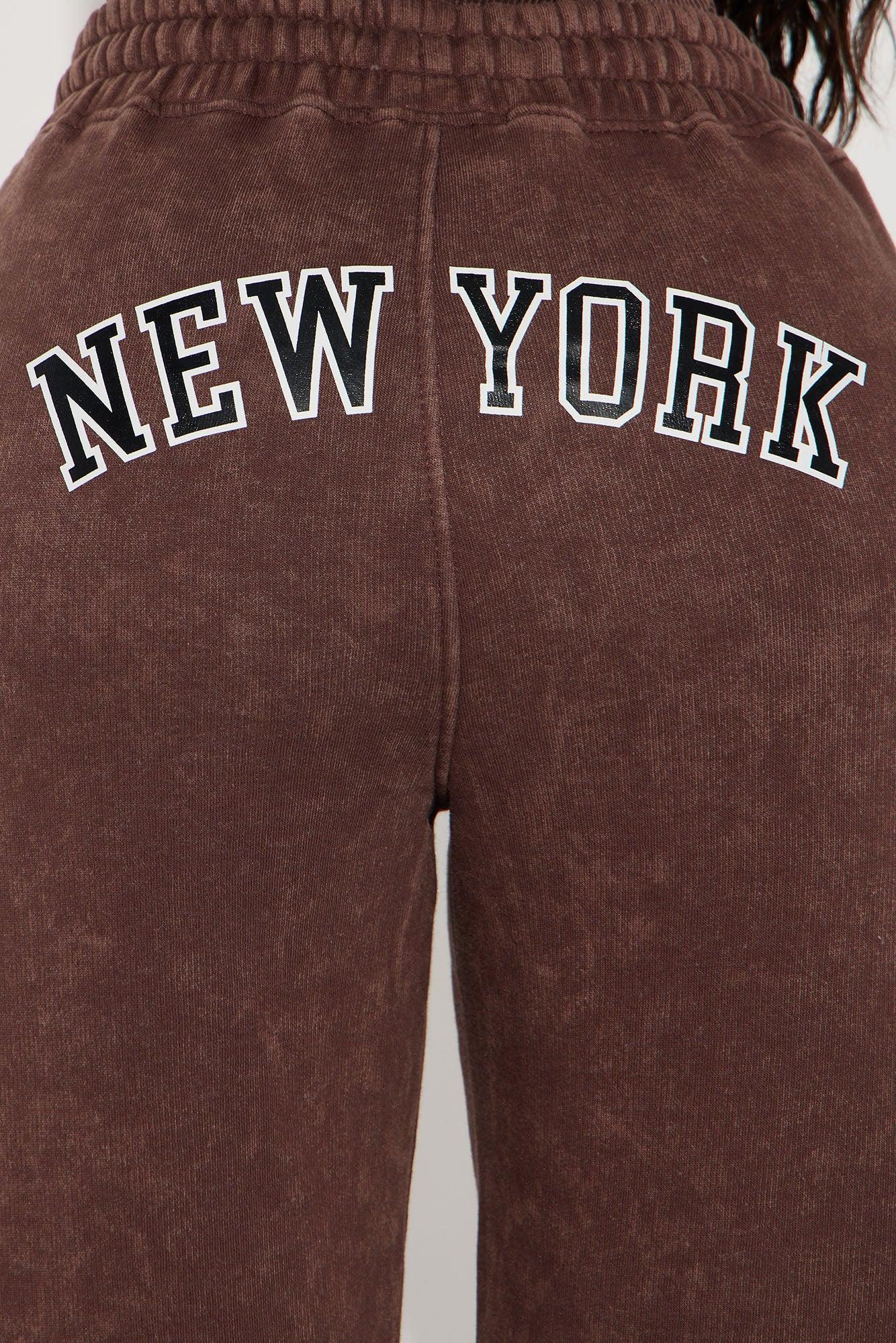 New York Washed Sweatpant - Brown Product Image