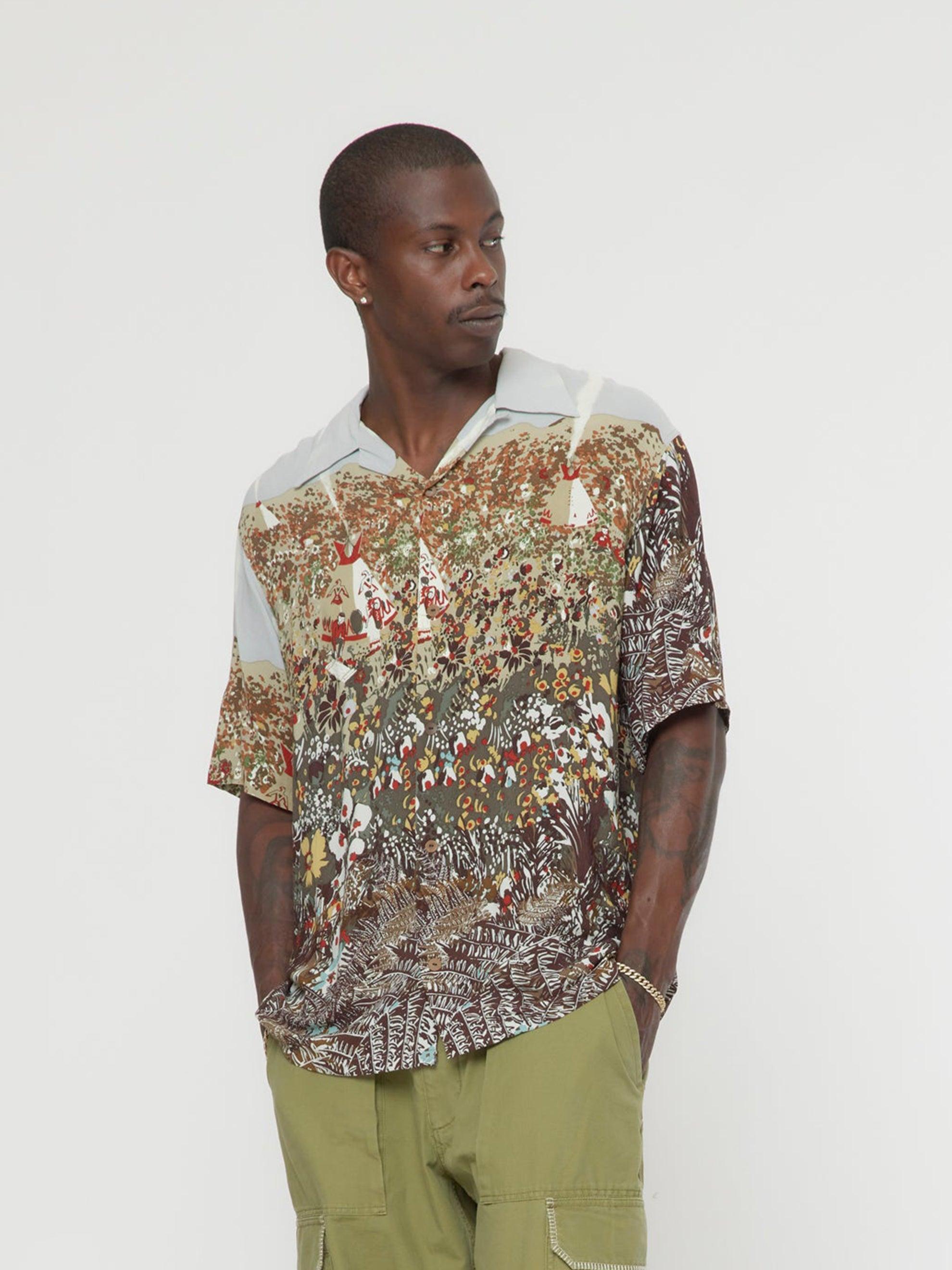 Rayon NABAJO LAND Aloha Shirt Product Image