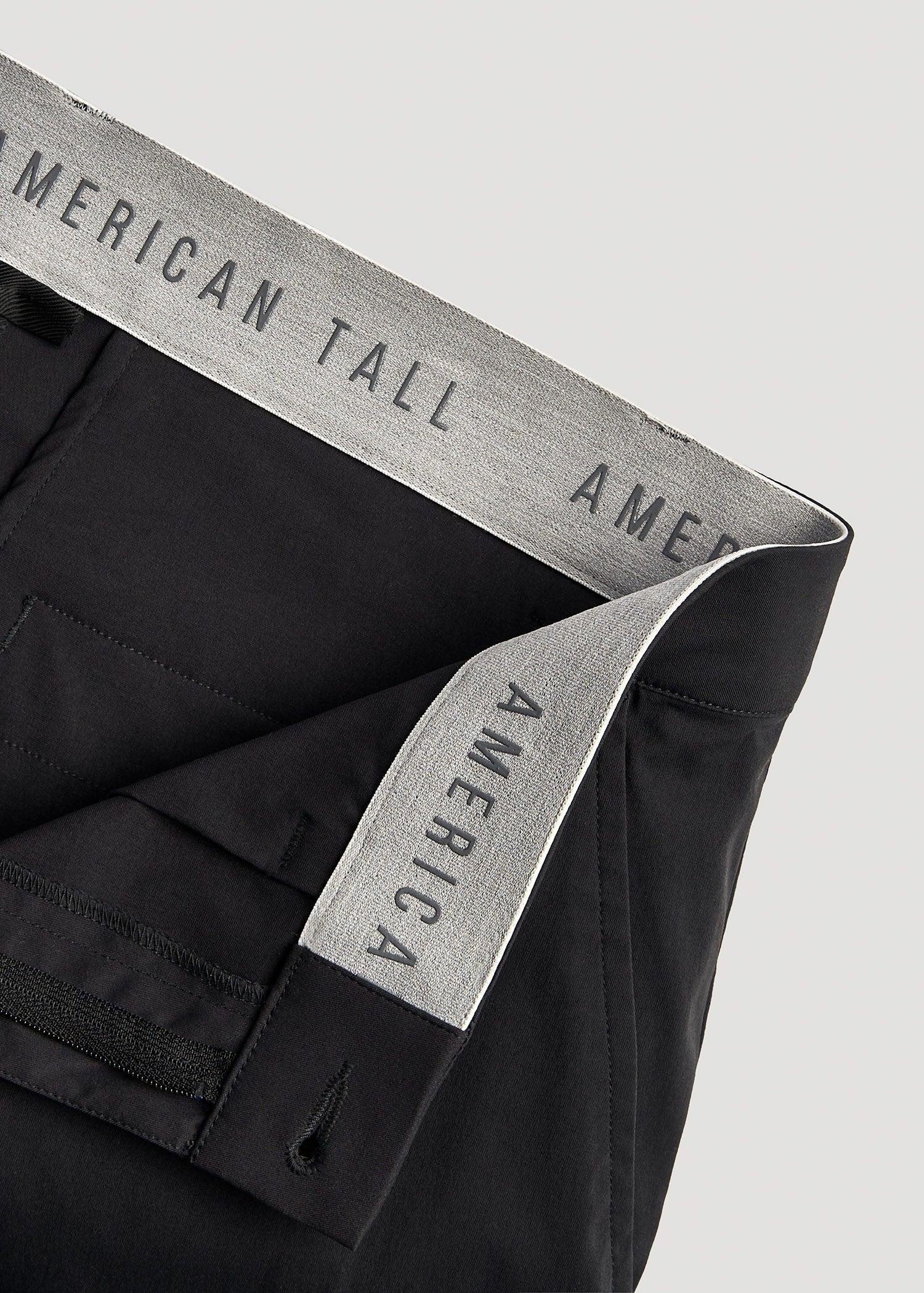 TAPERED FIT Traveler Chino Pants for Tall Men in Black Product Image