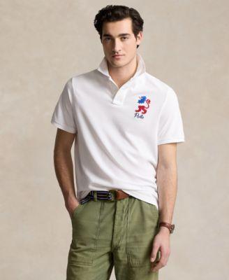 Mens Parisian Mesh Short-Sleeve Polo Shirt Product Image