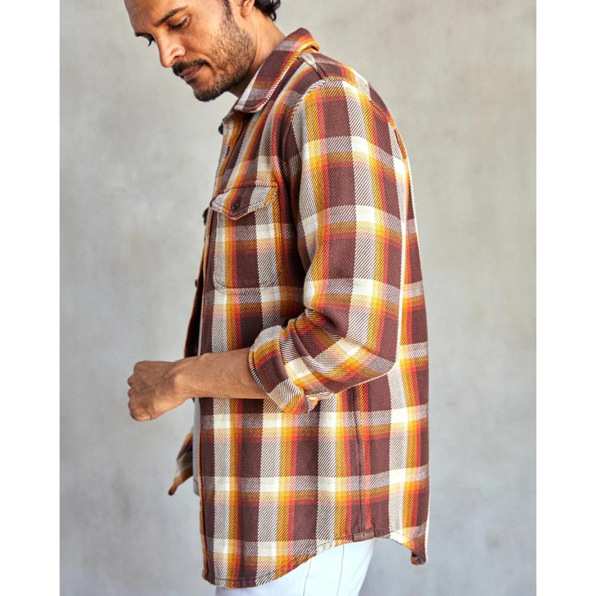 Blanket Shirt Dark Roast Nostalgic Plaid Product Image