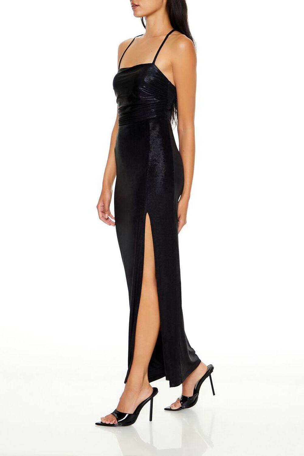 Glitter Knit Maxi Slit Dress | Forever 21 Product Image