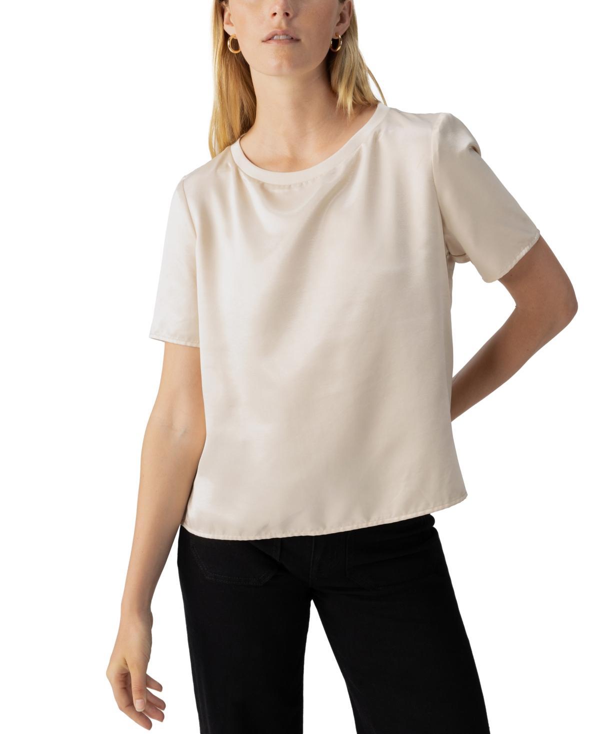 Sanctuary Womens Timeless Satin T-Shirt Product Image