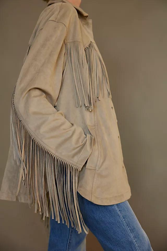 Fringe Out Vegan Suede Jacket Product Image