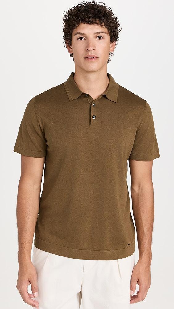 SIMKHAI Barron Short Sleeve Polo | Shopbop Product Image