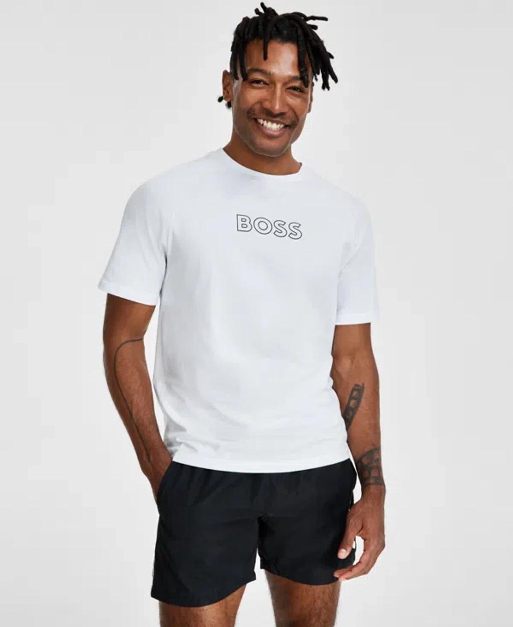 Boss By  Logo T-shirt, Created For Macy's In White Product Image