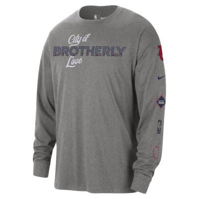 Philadelphia 76ers 2023/24 City Edition Nike Mens NBA Max90 Long-Sleeve T-Shirt Product Image