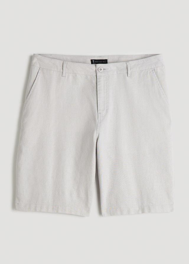 Linen Shorts For Tall Men in Sandstone Male Product Image