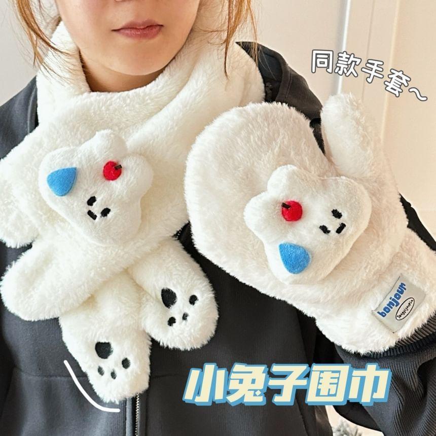 Cartoon Fluffy Mittens / Scarf Product Image