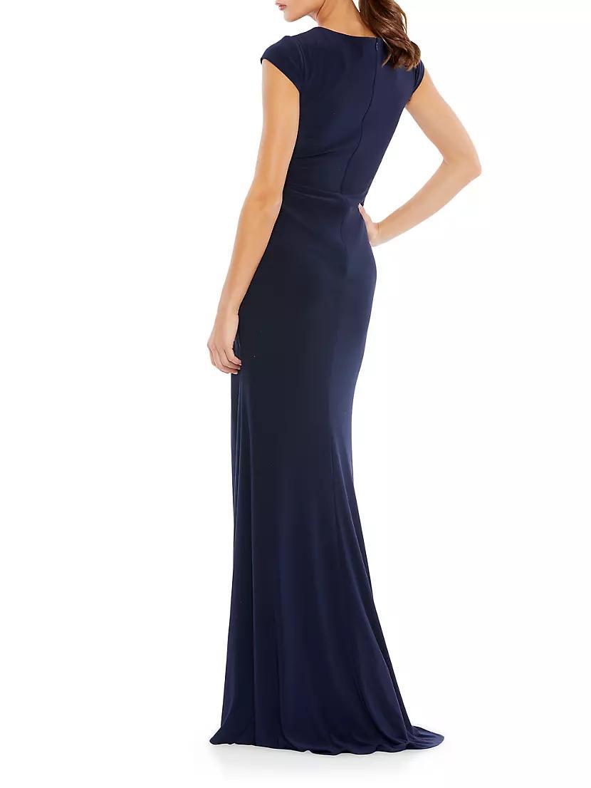 Ieena V-Neck Jersey Gown Product Image