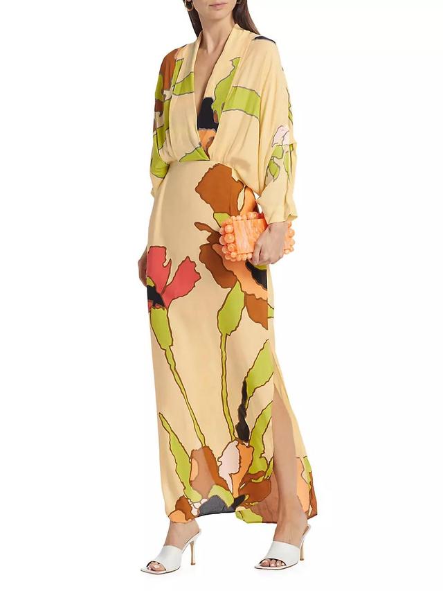 Floral Plunge Maxi Dress Product Image