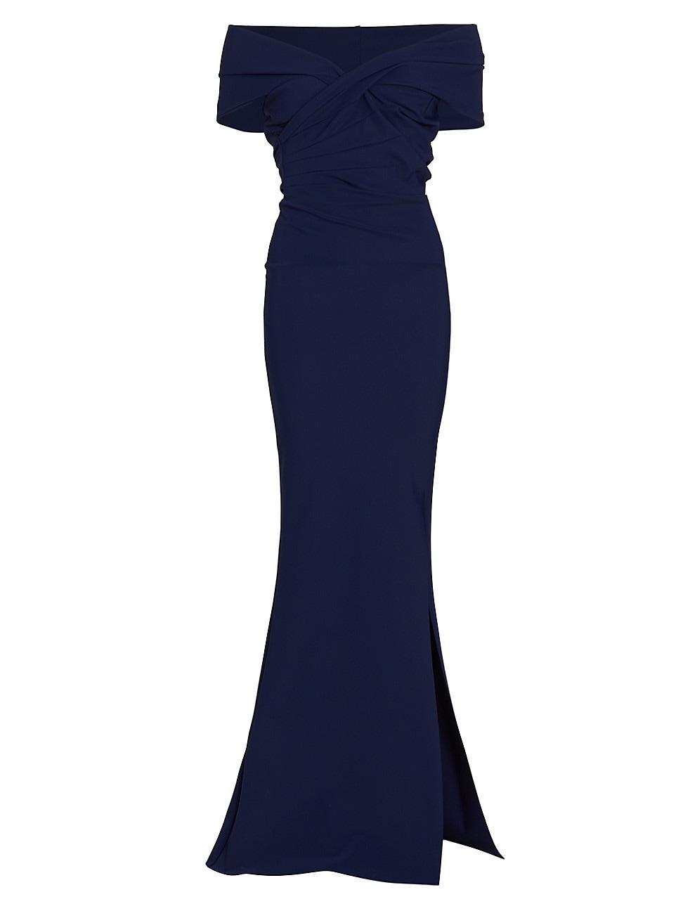 Womens Stretch Jersey Fishtail Gown Product Image