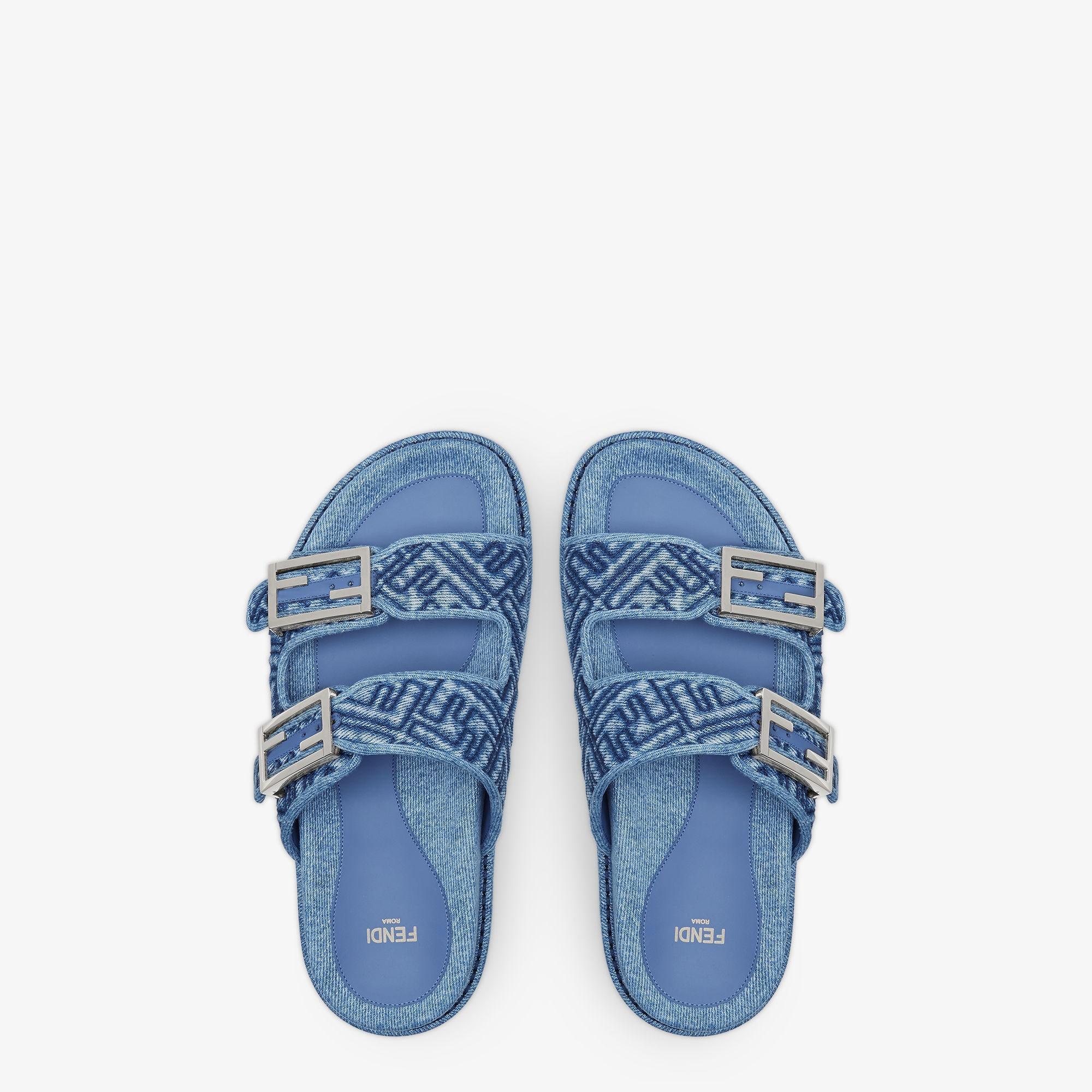 Fendi FeelBlue denim slides Product Image