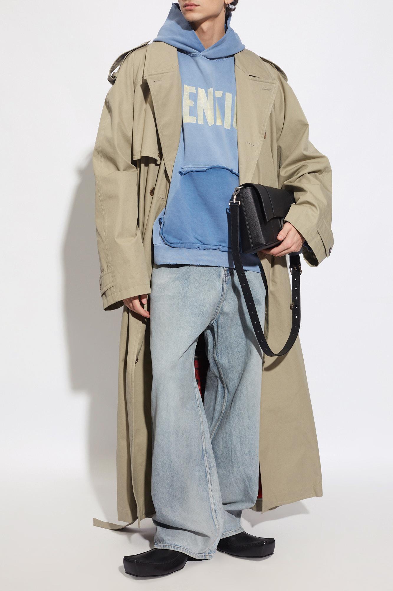 BALENCIAGA Trench Coat In Grey Product Image