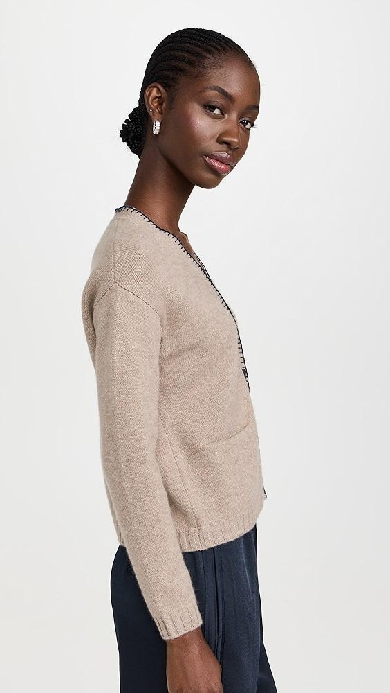 Jumper 1234 Blanket Stitch Cashmere Cardigan | Shopbop Product Image