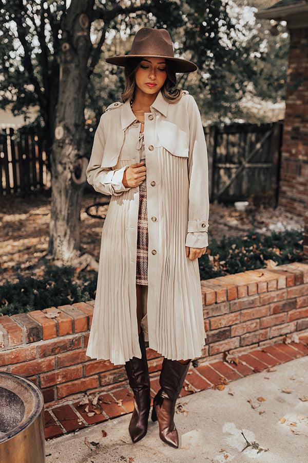 Cool Morning Pleated Trench Product Image