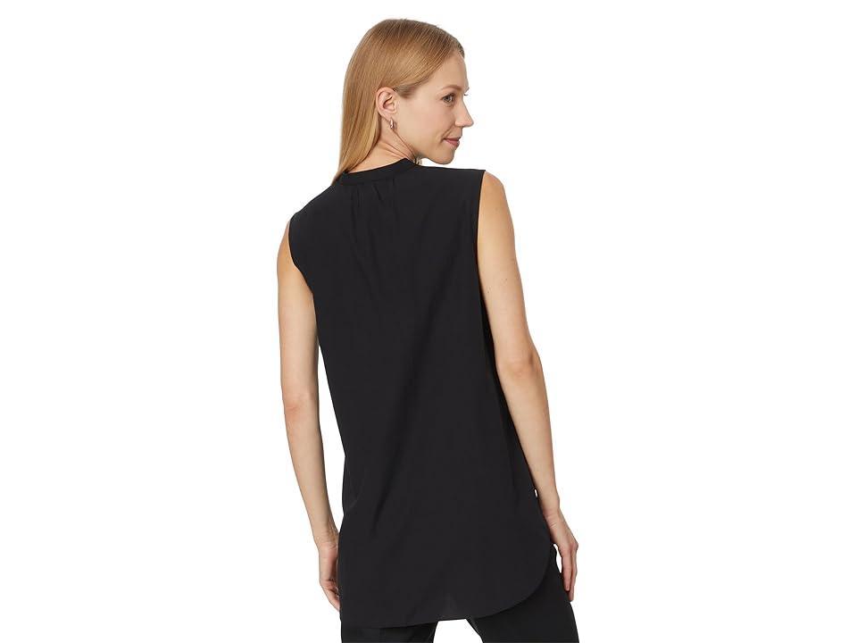 Eileen Fisher Mandarin Collar Shirt Women's Clothing Product Image