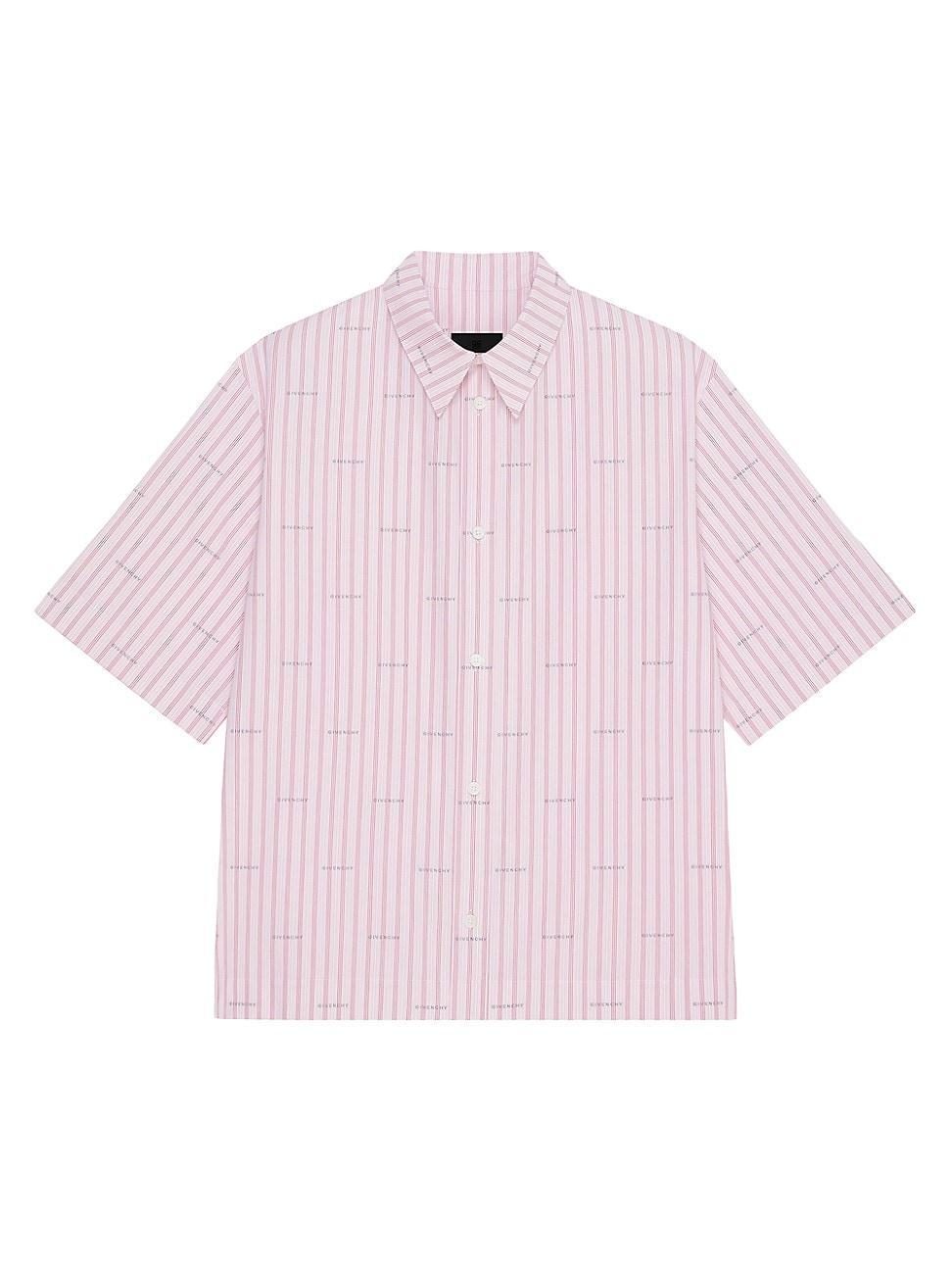 Mens Boxy Fit Shirt In Poplin With Stripes Product Image