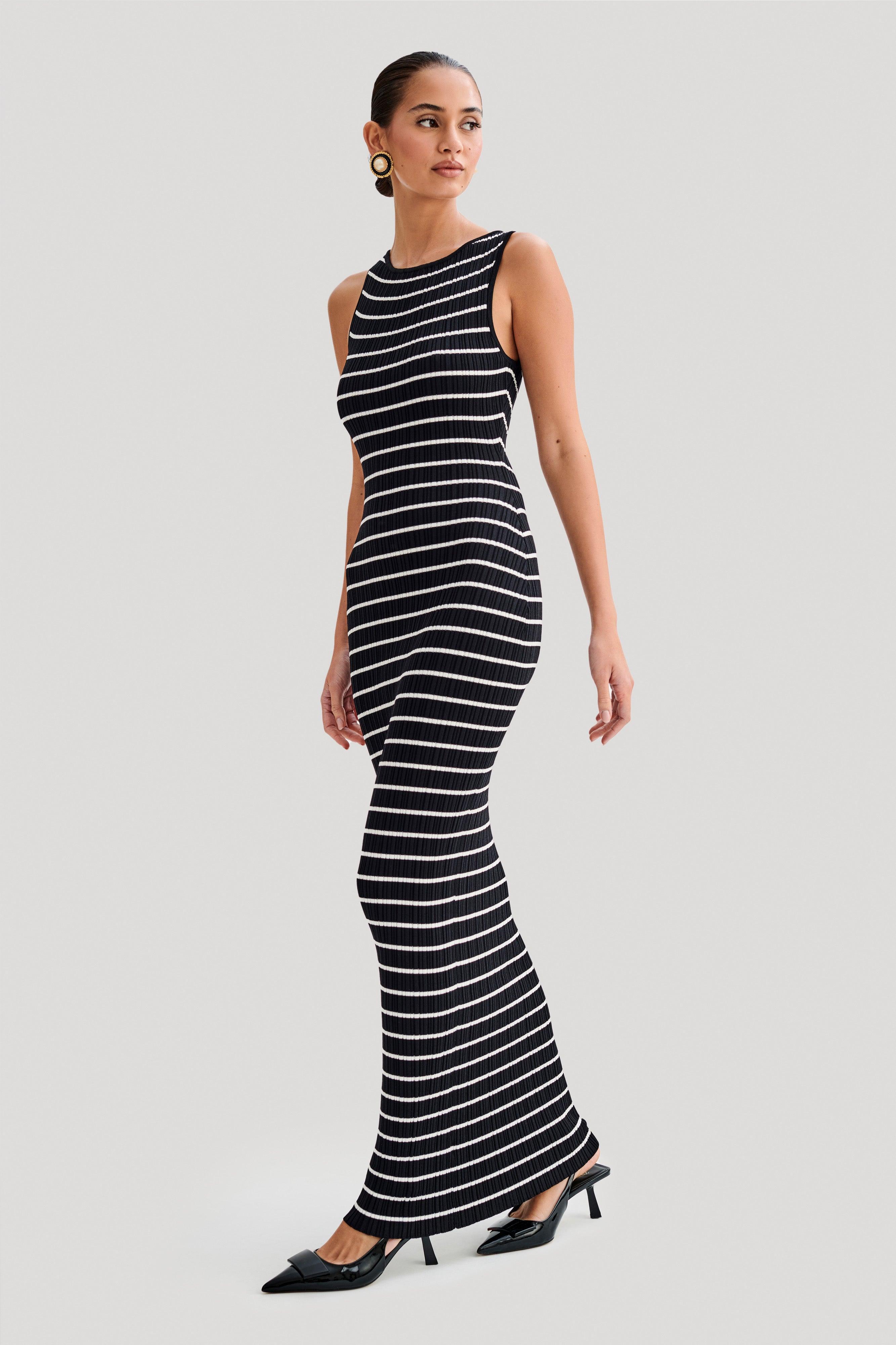 Seema Sleeveless Knit Maxi Dress - Black Product Image