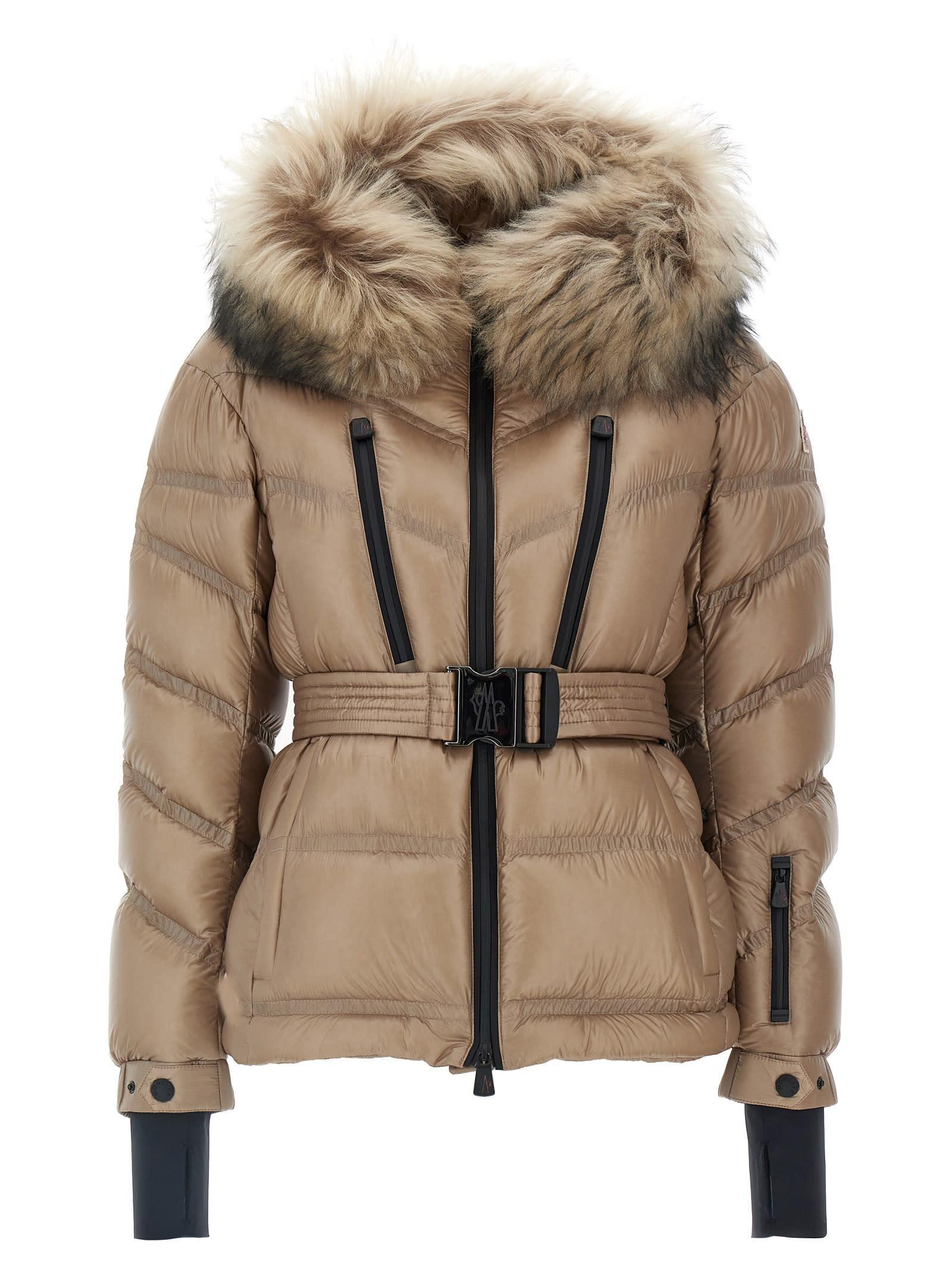 MONCLER Doudoune Courte Bernins In Camel Beige Product Image