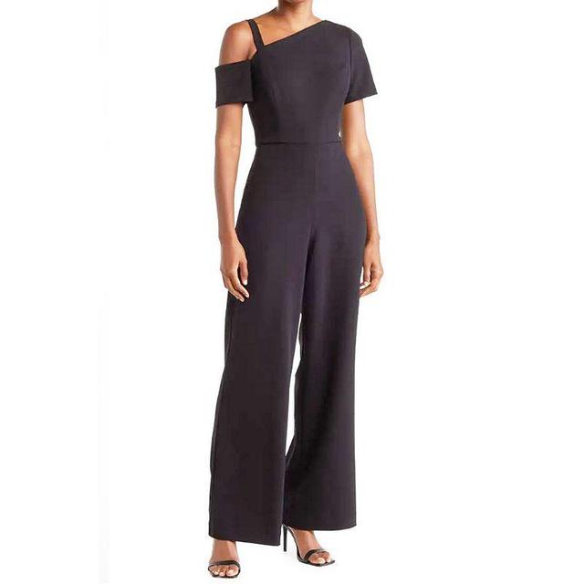 Focus by Shani Womens Cutout Wide Leg Jumpsuit - Black Product Image