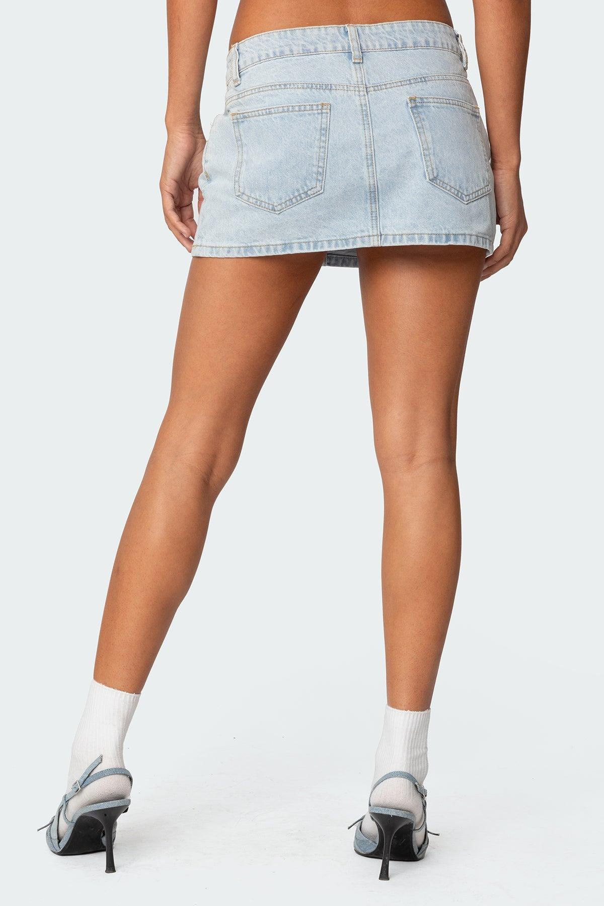 Chiara Denim Micro Skirt Product Image