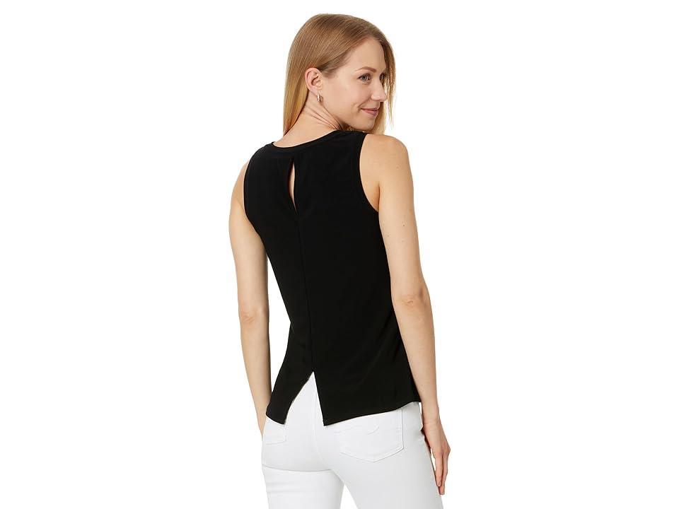 Vince Camuto Womens Crewneck Split Back Keyhole Tank Top Product Image