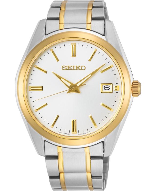 Seiko Mens Essential Quartz Analog Two Tone Stainless Steel Bracelet Watch Product Image