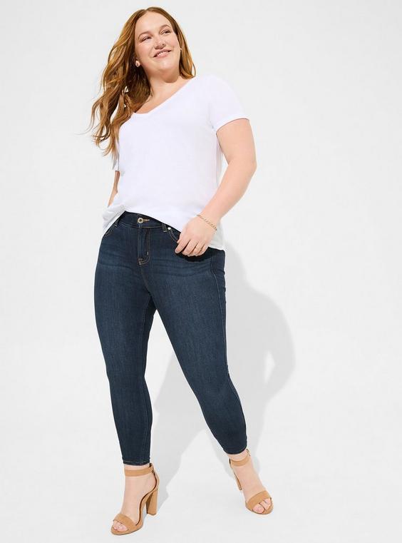 High-Rise Bombshell Skinny Stretch Jeans product image