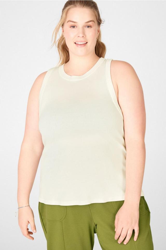 Fabletics Tinsley Tank Womens white plus Size 3X Product Image