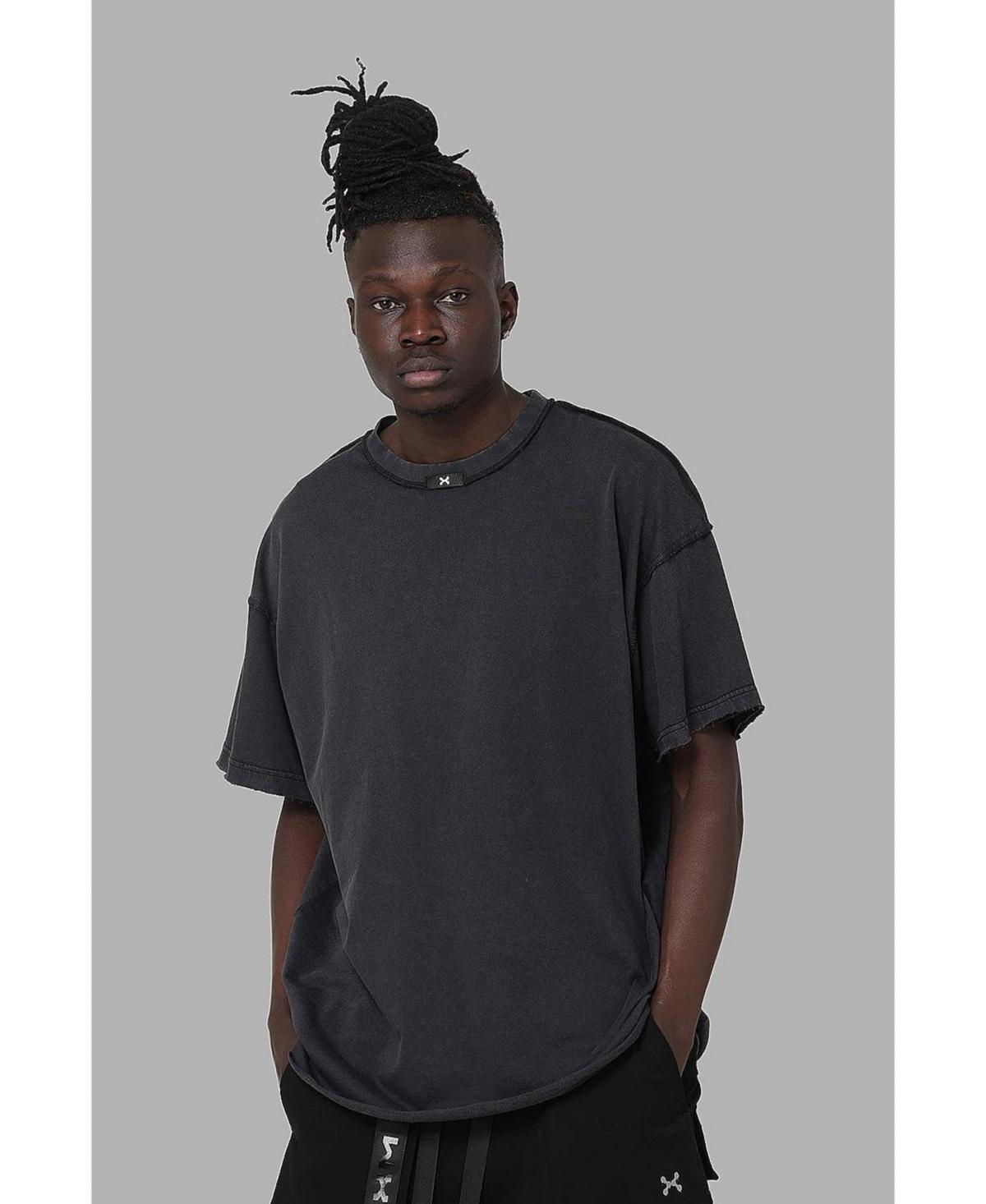 Dxxmlife Mens L-5 Tonal Oversized T-Shirt black Product Image