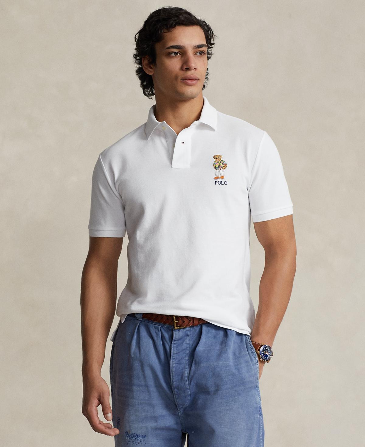 Polo Ralph Lauren Mens Custom Slim Fit Polo Bear Polo Shirt Product Image