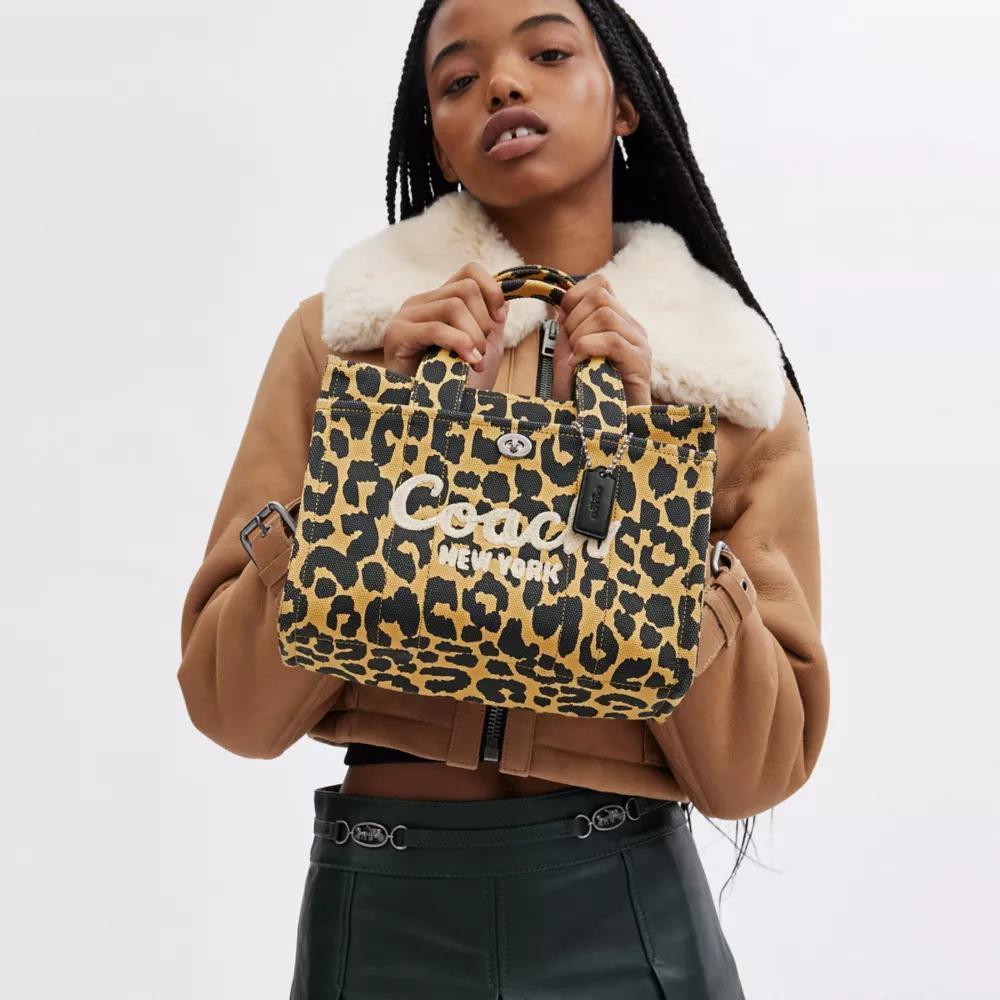 Cargo Tote Bag 26 With Leopard Print Product Image