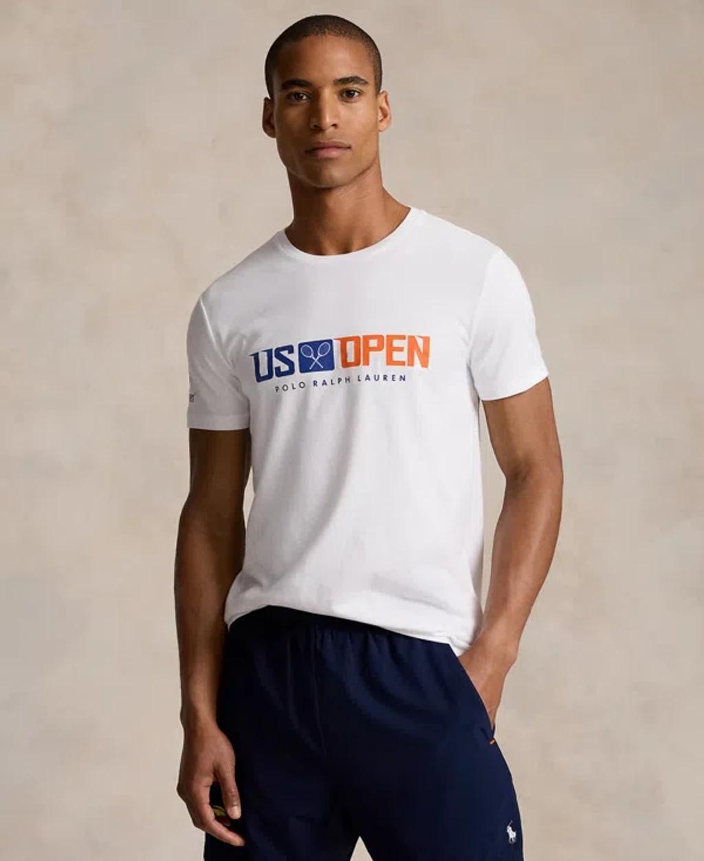 Us Open Custom Slim Graphic T-shirt In White Product Image