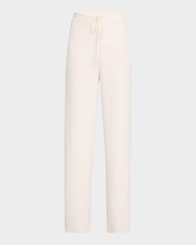 Georgette Straight-Leg Drawstring Pants Product Image