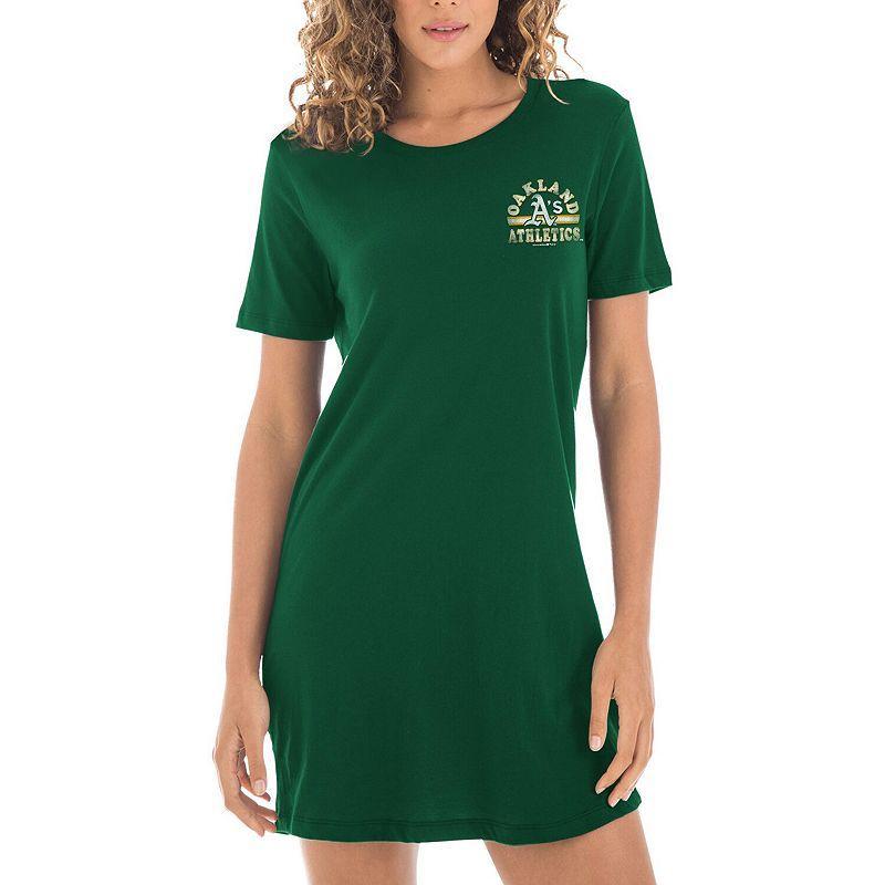 Women's 5th & Ocean by New Era Green Oakland Athletics Tee Dress Product Image